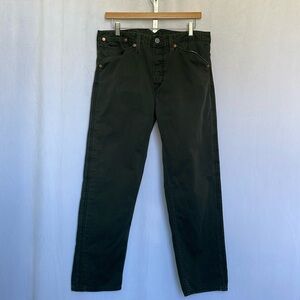 Levi's Men’s 562 Button Fly Loose Jeans Size 34x28 Green Tapered Red Tab Cotton